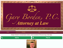 Tablet Screenshot of garybordenlaw.com